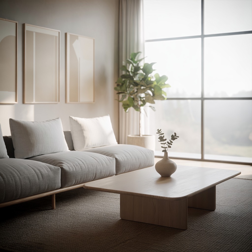 Modern vardagsrumsinredning